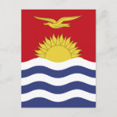 vlag van Kiribati Briefkaart (Voorkant)