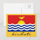 vlag van Kiribati Briefkaart (Voorkant / Achterkant)