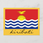 vlag van Kiribati Briefkaart (Voorkant)