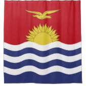 vlag van Kiribati Douchegordijn (Voorkant)