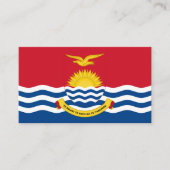 Vlag van Kiribati en wapen van Kiribati Visitekaartje (Voorkant)