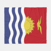 vlag van Kiribati Fleece Deken (Voorkant (Horizontaal))