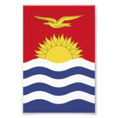 vlag van Kiribati Foto Afdruk (Voorkant)