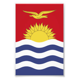 vlag van Kiribati Foto Afdruk