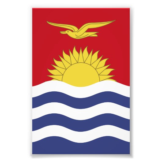 vlag van Kiribati Foto Afdruk (Voorkant)