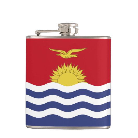 vlag van Kiribati Heupfles (Voorkant)