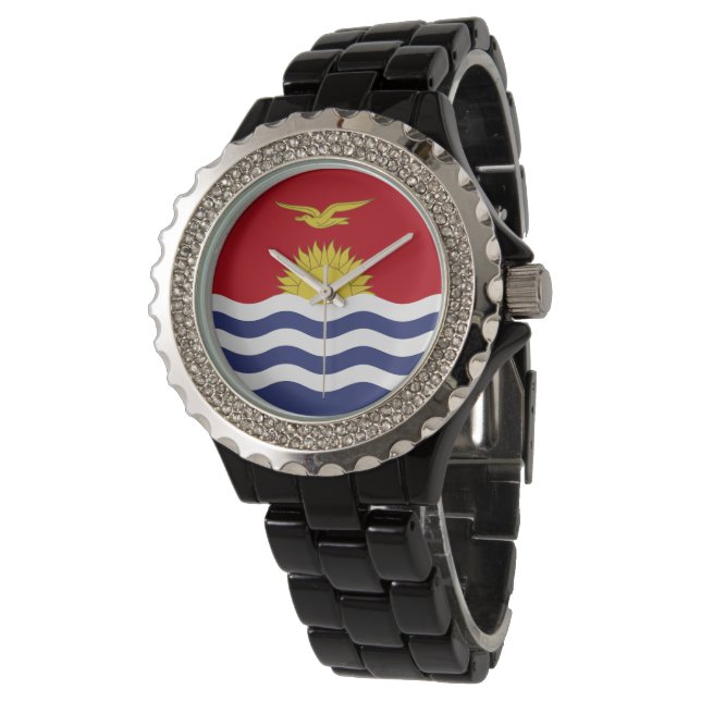 vlag van Kiribati Horloge (Gekanteld)