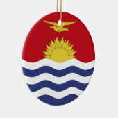 vlag van Kiribati Keramisch Ornament (Rechts)