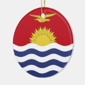 vlag van Kiribati Keramisch Ornament (Links)