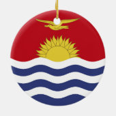 vlag van Kiribati Keramisch Ornament (Achterkant)