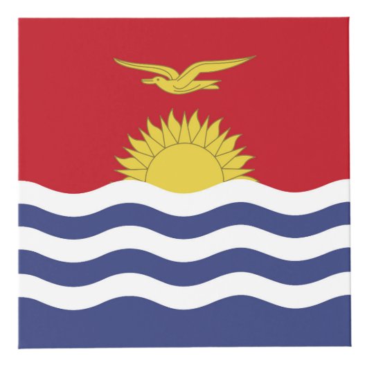 vlag van Kiribati Kubus (Voorkant)