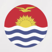 vlag van Kiribati Labels (Design 1)