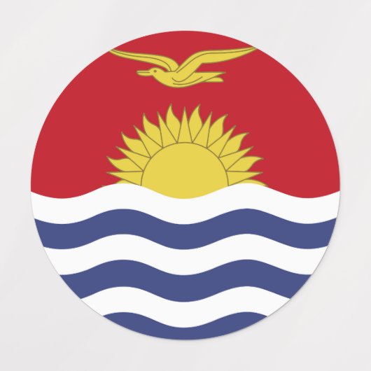 vlag van Kiribati Labels (Design 1)