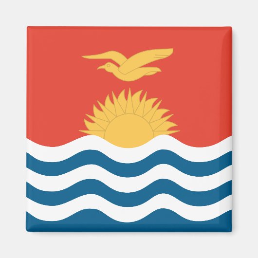 Vlag van Kiribati Magneet (Voorkant)