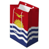 vlag van Kiribati Medium Cadeauzakje (Voorkant Gekanteld)