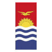 vlag van Kiribati Reclamekaart (Voorkant)