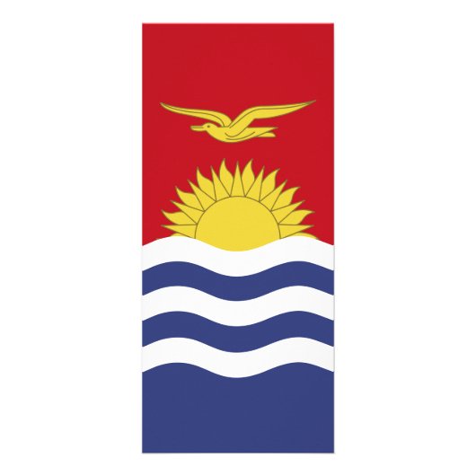 vlag van Kiribati Reclamekaart (Achterkant)
