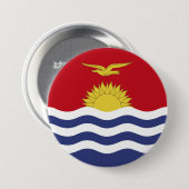 vlag van Kiribati Ronde Button 7,6 Cm (Voorkant /achterkant)