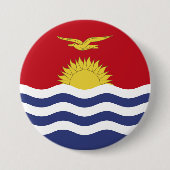 vlag van Kiribati Ronde Button 7,6 Cm (Voorkant)