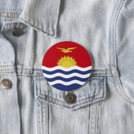vlag van Kiribati Ronde Button 7,6 Cm