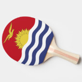 vlag van Kiribati Tafeltennisbatje (Zijkant)