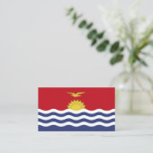 vlag van Kiribati Visitekaartje (Staand voorkant)