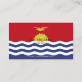 vlag van Kiribati Visitekaartje (Achterkant)