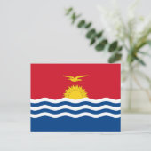 Vlag van Kiribati, vlag van Kiribati Briefkaart (Staand voorkant)