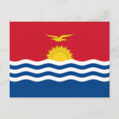 Vlag van Kiribati, vlag van Kiribati Briefkaart (Voorkant)