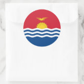 Vlag van Kiribati, vlag van Kiribati Ronde Sticker (Tas)