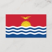 Vlag van Kiribati, vlag van Kiribati Visitekaartje (Voorkant)