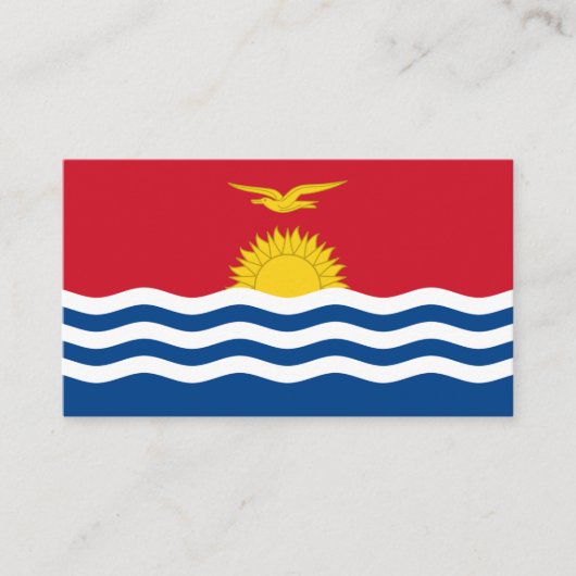 Vlag van Kiribati, vlag van Kiribati Visitekaartje (Voorkant)