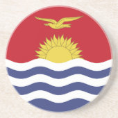 vlag van Kiribati Zandsteen Onderzetter (Voorkant)
