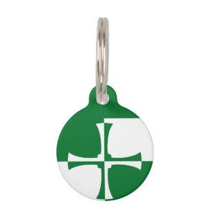 Vlag van Kirkcudbrightshire Pet ID Tag Huisdierpenning