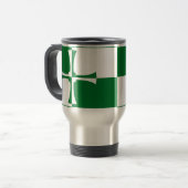 Vlag van Kirkcudbrightshire Travel Mug Reisbeker (Voorkant links)