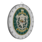 Vlag van Kitchener (Ontario, Canada) Dartbord (Voorkant Links)