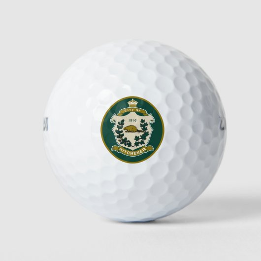 Vlag van Kitchener (Ontario, Canada) Golfballen (Voorkant)