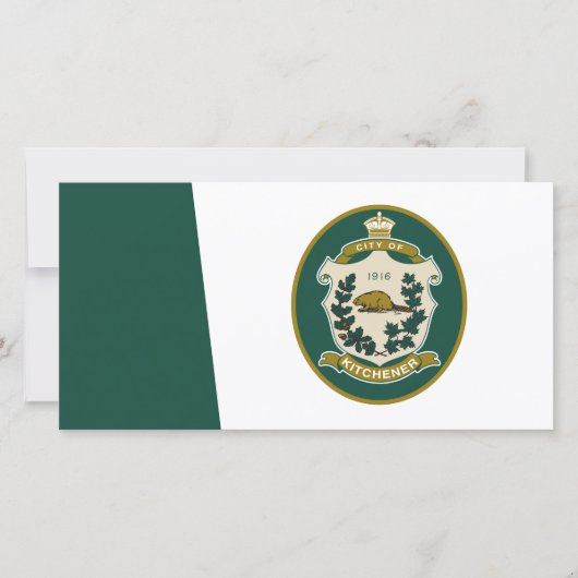 Vlag van Kitchener (Ontario, Canada) Kaart (Voorkant)