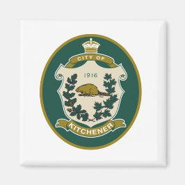 Vlag van Kitchener (Ontario, Canada) Magneet