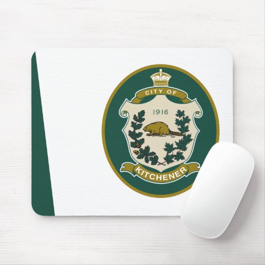 Vlag van Kitchener (Ontario, Canada) Muismat (Met muis)
