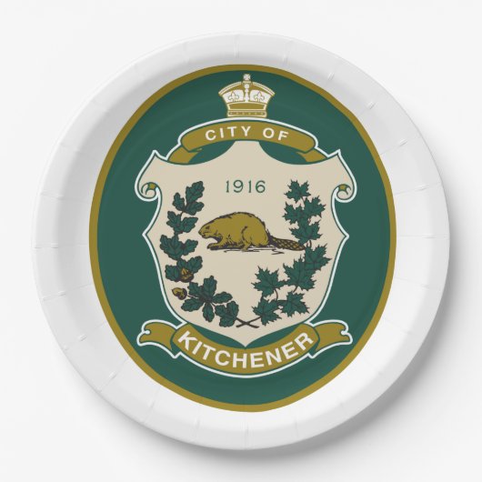 Vlag van Kitchener (Ontario, Canada) Papieren Bordje (Voorkant)