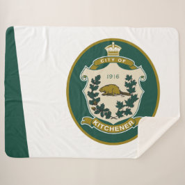 Vlag van Kitchener (Ontario, Canada) Sherpa Deken