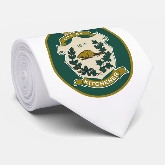 Vlag van Kitchener (Ontario, Canada) Stropdas (Opgerold)