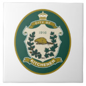 Vlag van Kitchener (Ontario, Canada) Tegeltje (Voorkant)