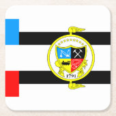 Vlag van Knoxville, Tennessee Kartonnen Onderzetters (Voorkant)