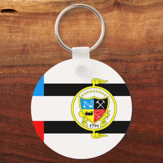 Vlag van Knoxville, Tennessee Sleutelhanger (Voorkant)