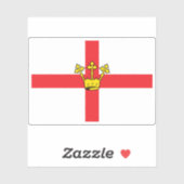 Vlag van Koblenz, Duitsland Sticker (Vel)