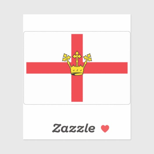 Vlag van Koblenz, Duitsland Sticker (Vel)