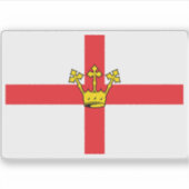 Vlag van Koblenz, Duitsland Sticker (Voorkant)