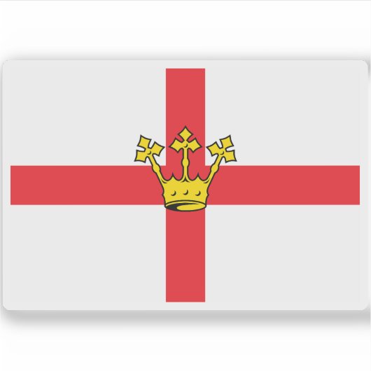 Vlag van Koblenz, Duitsland Sticker (Voorkant)